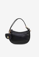 Dual Pebbled Leather Hobo Bag