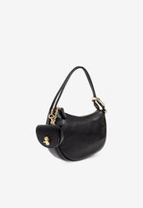 Dual Pebbled Leather Hobo Bag