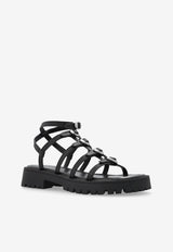 Kiki Leather Cage Sandals