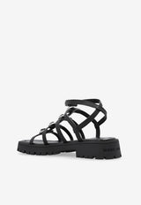 Kiki Leather Cage Sandals
