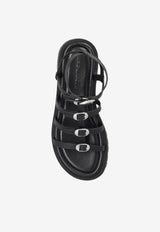 Kiki Leather Cage Sandals