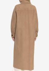 معطف ألدو طويل بصف أزرار واحد