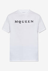 Alexander Mcqueen Logo Print Crewneck T-shirt 828420 QTADD-0909