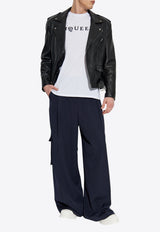 Alexander Mcqueen Logo Print Crewneck T-shirt 828420 QTADD-0909