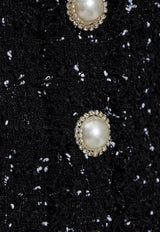 Tweed Halterneck Cropped Top