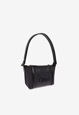 Chloè Logo Embroidered Woven-Raffia Shoulder Bag CH25UP566 P38-001