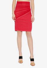 تنورة قصيرة ضيقة مُضلعة