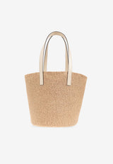 Chloè Large Horse Medal Woven Shoulder Bag CHC25SS59 1O8-222