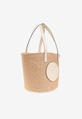 Chloè Large Horse Medal Woven Shoulder Bag CHC25SS59 1O8-222