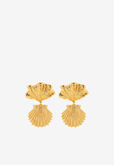 أقراط كبس بشكل صدف