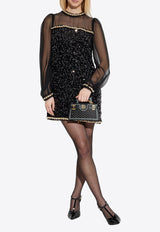 فستان من الشيفون مُزين بالترتر والخرز