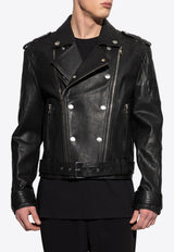 Balmain Leather jacket Black EH0TD551 LD80-0PA