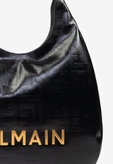 Balmain Large 1945 Crinkled Leather Tote Bag EN0BT929 LETF-0PA