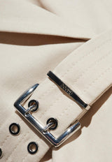 Double-Breasted Belted Blazer