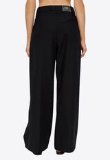 Mid-Rise Wide-Leg Pants