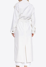 معطف ترينش تيرانا من الصوف بصف أزرار مزدوج