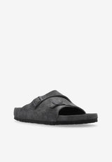Birkenstock Zurich Suede Double-Buckle Sandals Gray 1015579 0-ALLOVER CHARCOAL