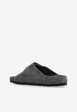 Birkenstock Zurich Suede Double-Buckle Sandals Gray 1015579 0-ALLOVER CHARCOAL