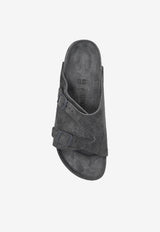 Birkenstock Zurich Suede Double-Buckle Sandals Gray 1015579 0-ALLOVER CHARCOAL