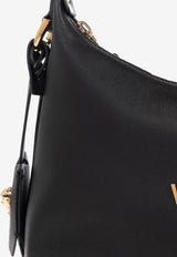 Versace Tag Leather Hobo Bag 1018302 1A13171-1B00V