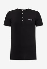 Versace Embroidered Logo Under Shirt 1019678 1A09410-1B000