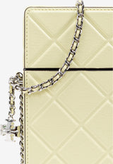 Tory Burch Fleming Leather Chain Phone Holder 163417 0-700