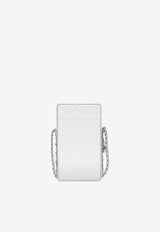 Tory Burch Fleming phone case on a chain White 163417 0-100