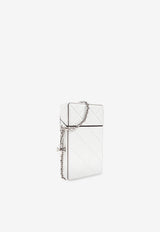 Tory Burch Fleming phone case on a chain White 163417 0-100