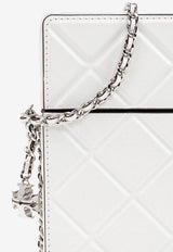 Tory Burch Fleming phone case on a chain White 163417 0-100