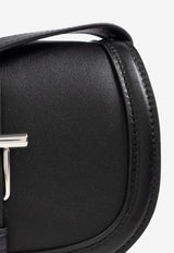 Mini T-Bar Satchel Leather Crossbody Bag