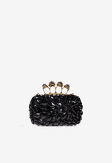 Alexander McQueen Spider Jeweled Knuckle Clutch Black 830152 1BLFO-1000