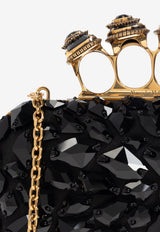 Alexander McQueen Spider Jeweled Knuckle Clutch Black 830152 1BLFO-1000