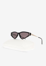 Side T-Bar Geometrical Sunglasses