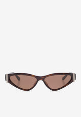 Side T-Bar Geometrical Sunglasses