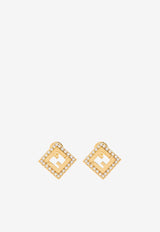 Fendi Forever Embellished Stud Earrings 8AK916 ATEP-F089U