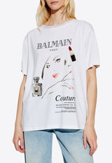 Balmain Logo Beauty Print T-shirt EF0EG129 GE86-GRR