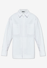 Fendi FF Logo Denim Jacket White FW1321 AUAH-F0QA0