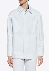 Fendi FF Logo Denim Jacket White FW1321 AUAH-F0QA0