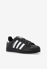 Adidas Originals Superstar II Leather Low-Top Sneakers Black JI0079 F-CBLACK FTWWHT CBLACK