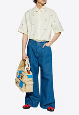 Kenzo Patterned Shirt Yellow FF55CH127 9JL-38