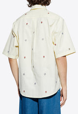 Kenzo Patterned Shirt Yellow FF55CH127 9JL-38