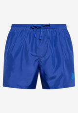 شورت سباحة برقعة شعار الماركة