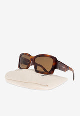 Jacquemus Croisier Square Sunglasses Brown JAC60 0-C3SUN