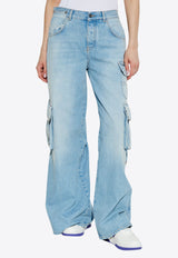 Off-White Faded Cargo Jeans OWYB019S25 DEN002-4000