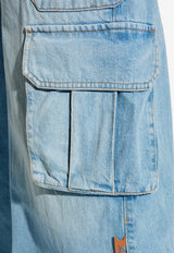 Off-White Faded Cargo Jeans OWYB019S25 DEN002-4000