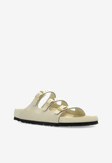 Birkenstock Slides Florida Fresh Cream 1029355 0-HIGH SHINE ECRU