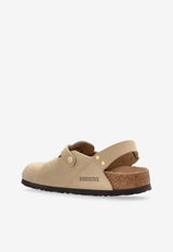 Birkenstock Tokio II Suede Clogs 1029496 0-SANDCASTLE