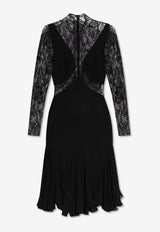 Velvet Lace Midi Dress