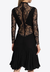 Velvet Lace Midi Dress