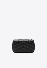 Saint Laurent Mini Loulou Quilted Leather Crossbody Bag Black 821749AAEAX/Q_YSL-1000